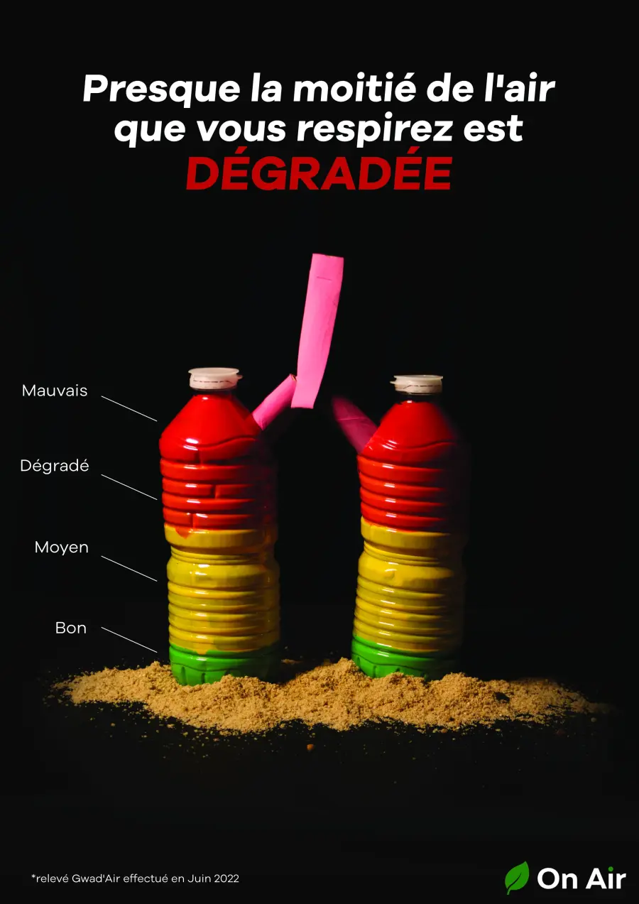 Affiche de prévention sur l'écologie par On Air