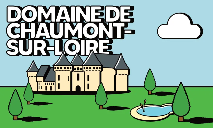 Illustration projet de brochure 'festival des jardins de chaumon sur loire'