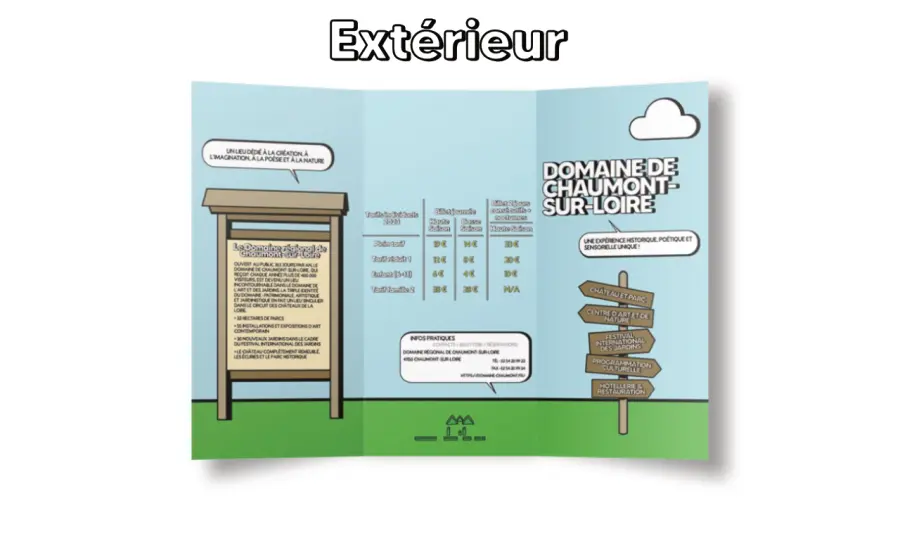 mockup de l'extérieur de la brochure