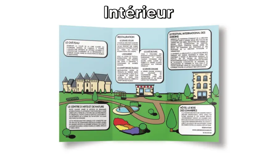 mockup de l'intérieur de la brochure